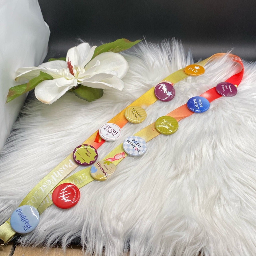 Poshmark Lanyard And Poshmark Buttons, New!